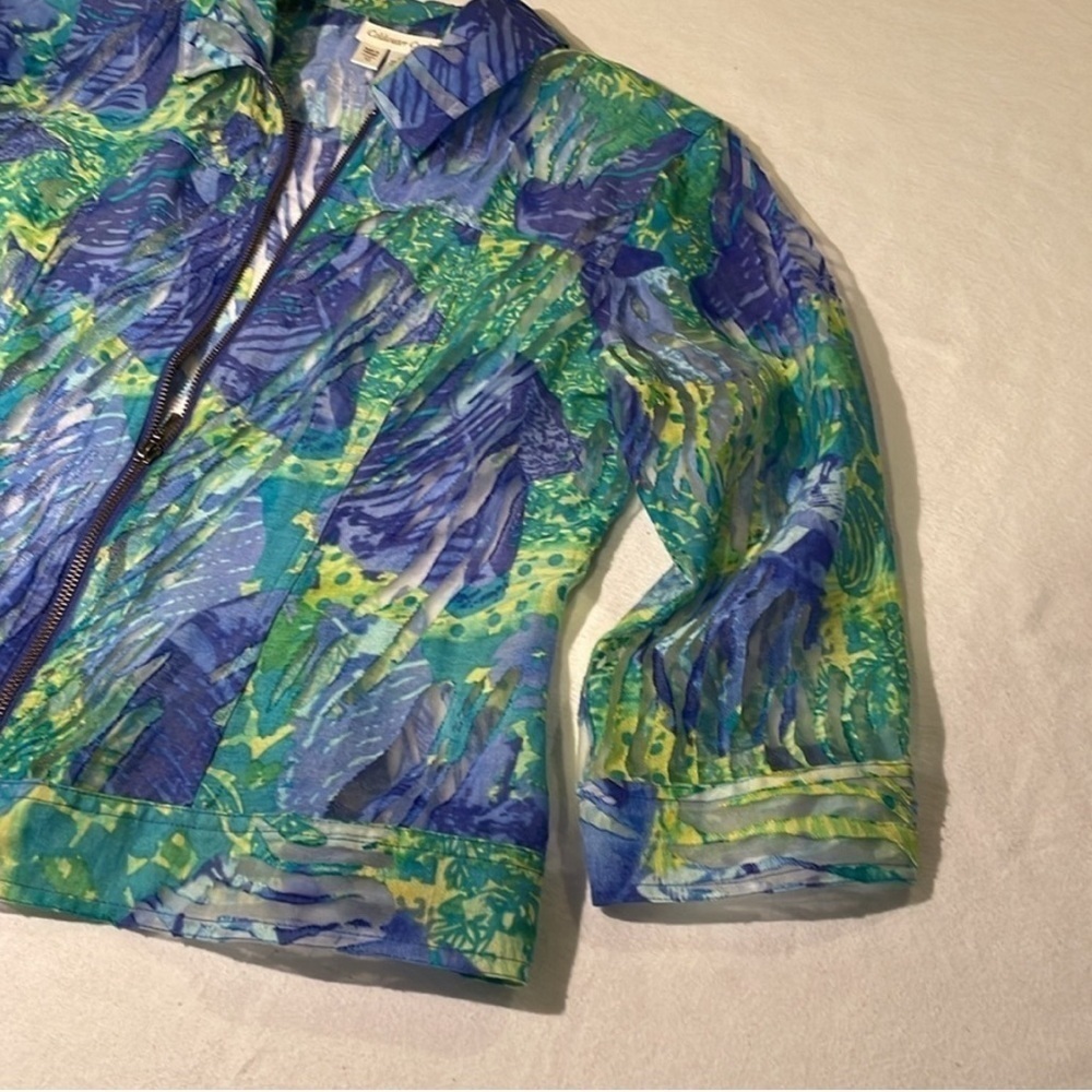 Coldwater Creek Women’s Cover up Top 3/4 sleeves Zipper 12 - Picture 16 of 16